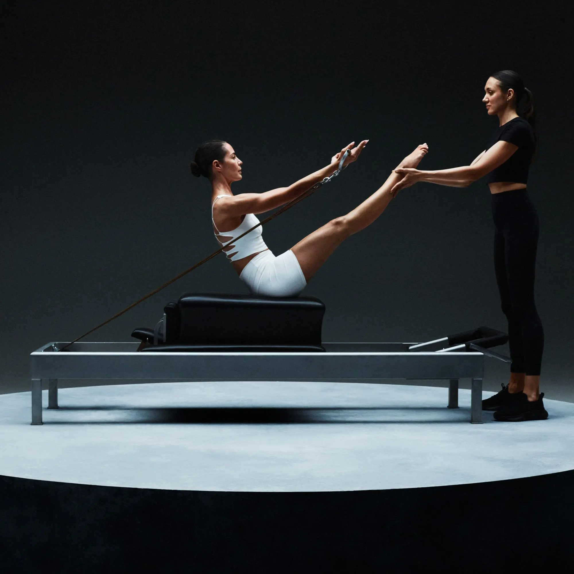 Private Pilates reformer workout at Equinox Club