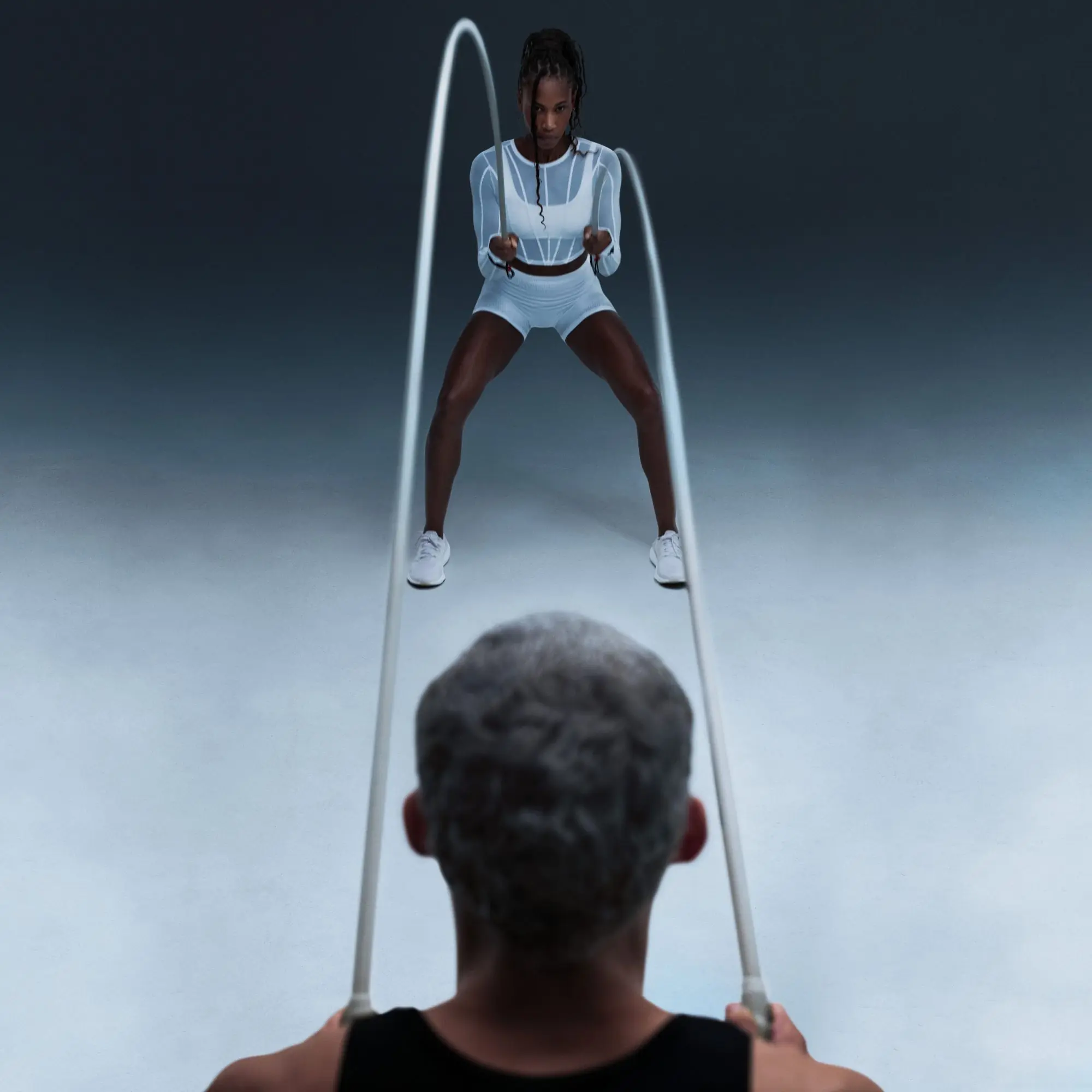 Functional resistance training with battle ropes