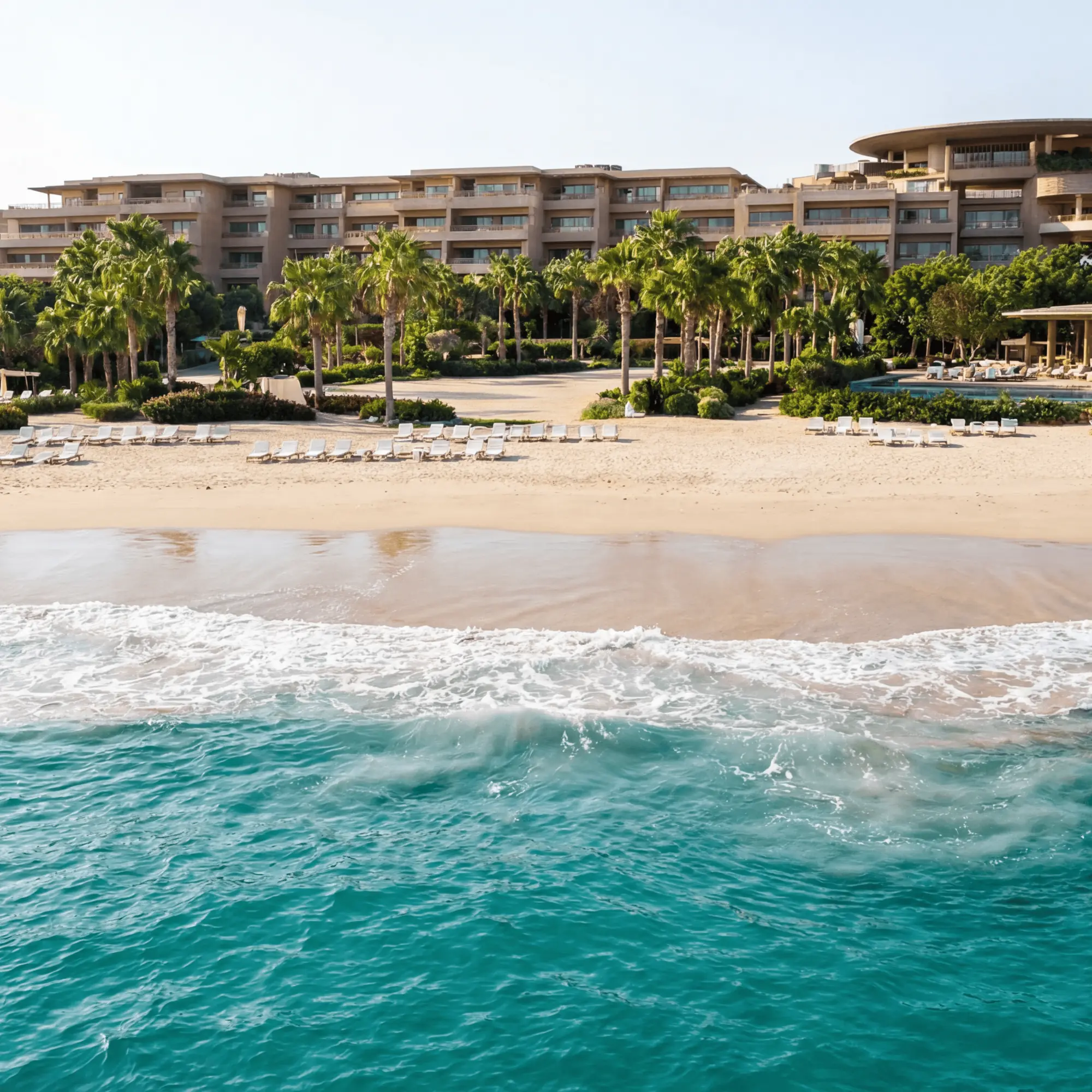Beachfront luxury resort with oceanfront view