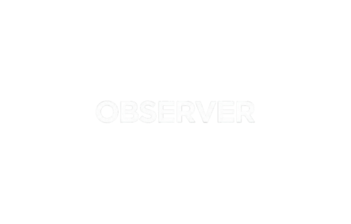 OBSERVER white logo