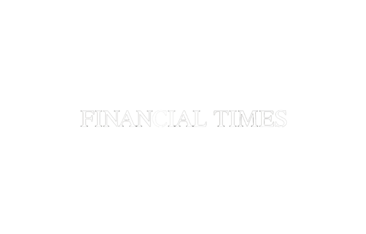 FINANCIAL TIMES on a plain white rectangle, displaying no shapes, text, or other elements.