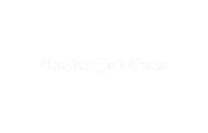 The New York Times logo on a plain white rectangle, displaying no shapes, text, or other elements.